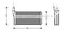 AVA QUALITY COOLING LC6074 Heat Exchanger, interior heating